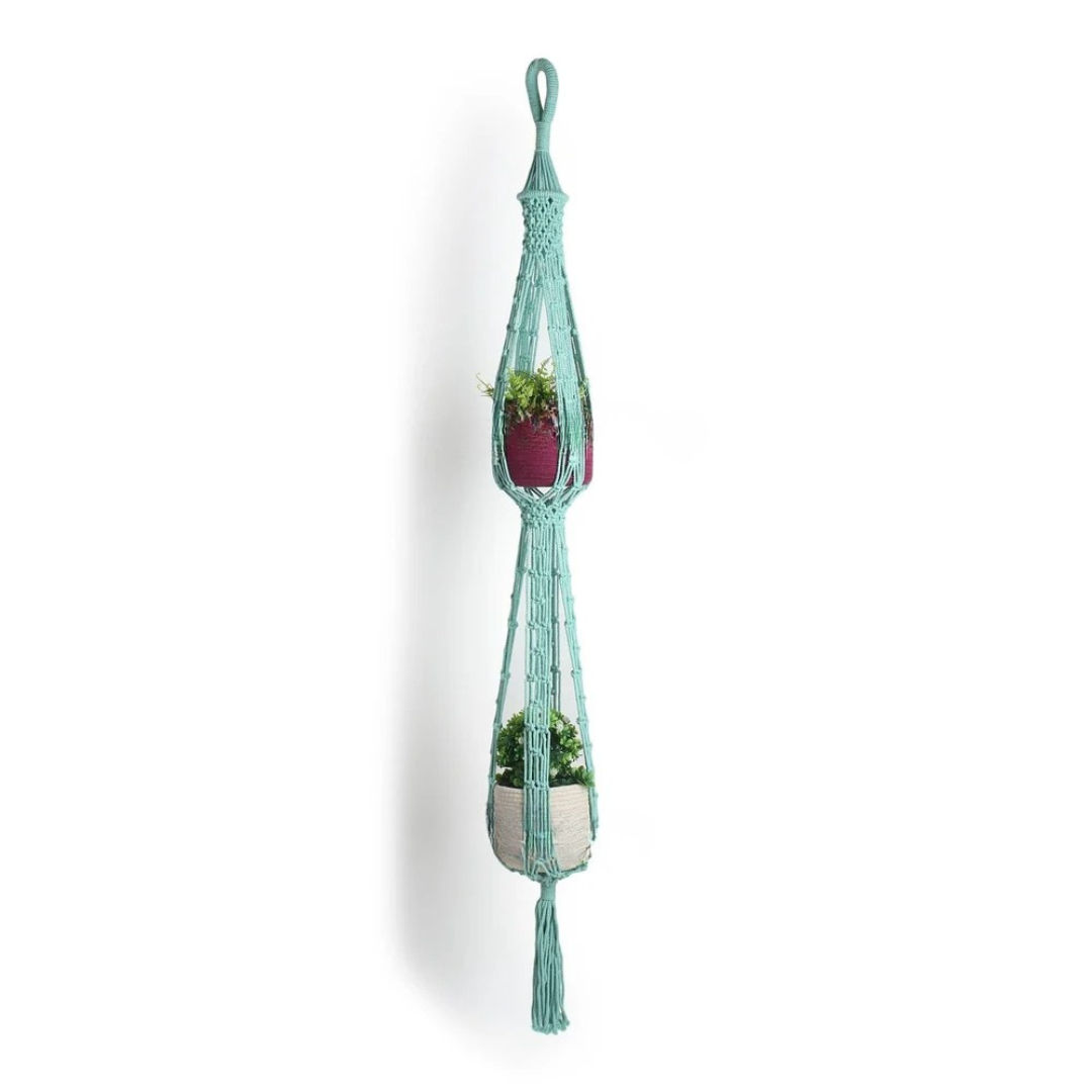 Luxurious Macrame Plant Hanger Opulent Hanging Planter Display